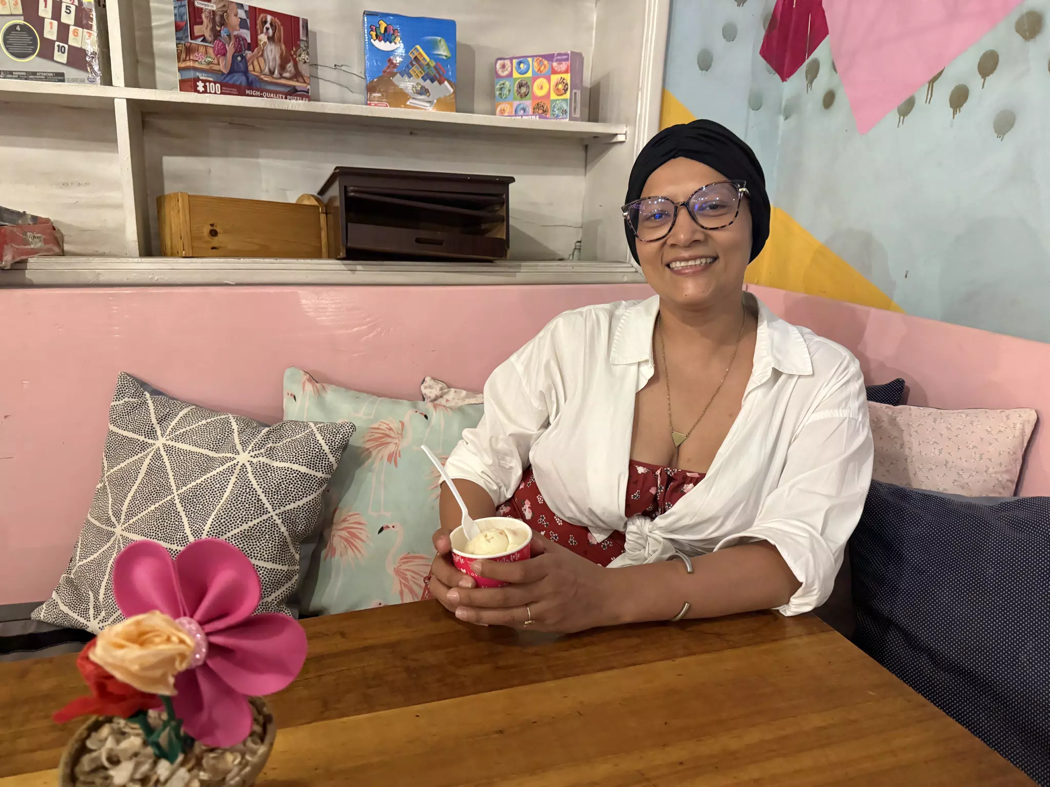 Marcela with Ice Cream