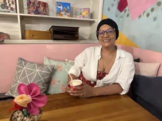 Marcela with Ice Cream