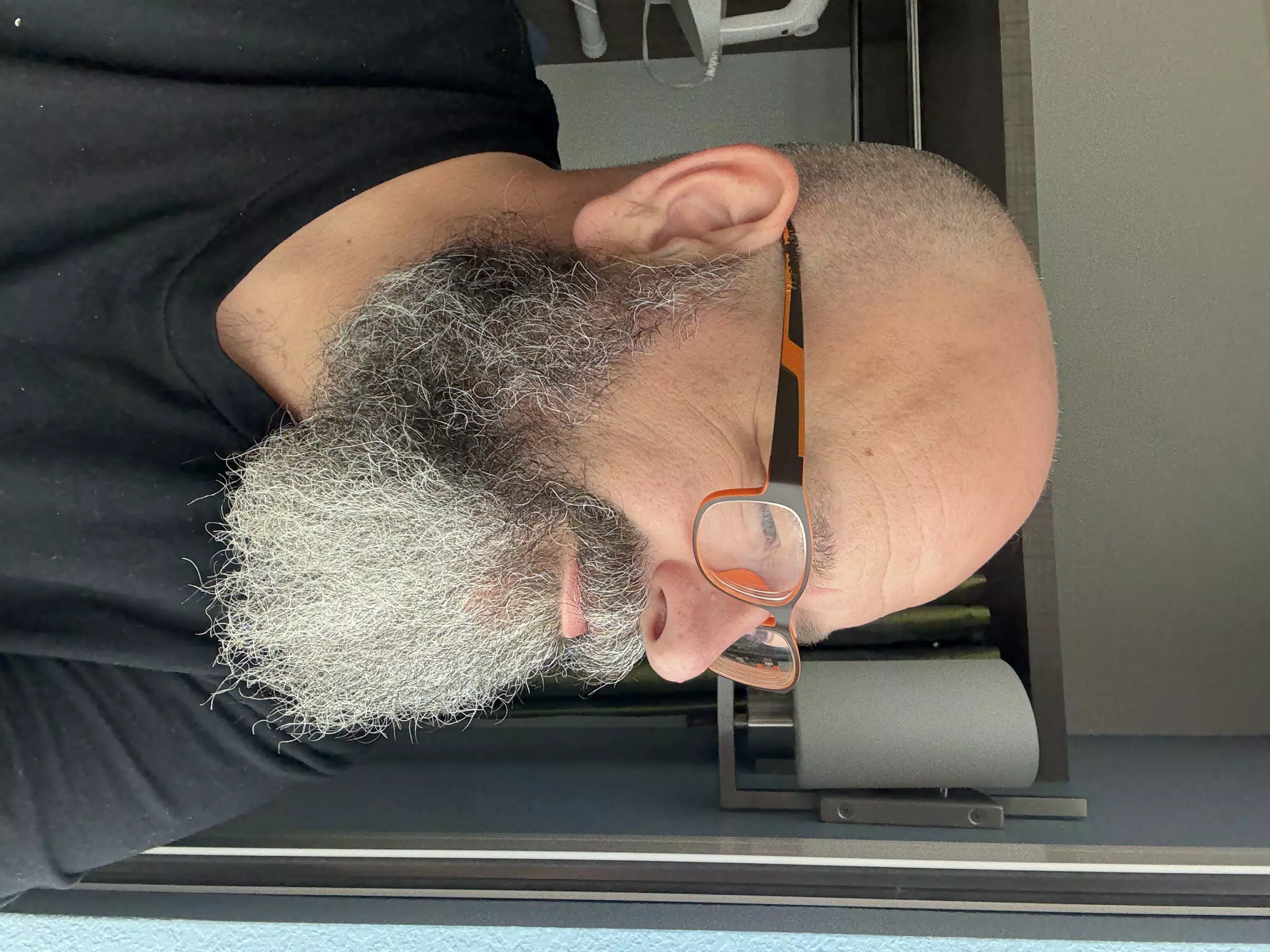 Scott Looking Out Hotel Window