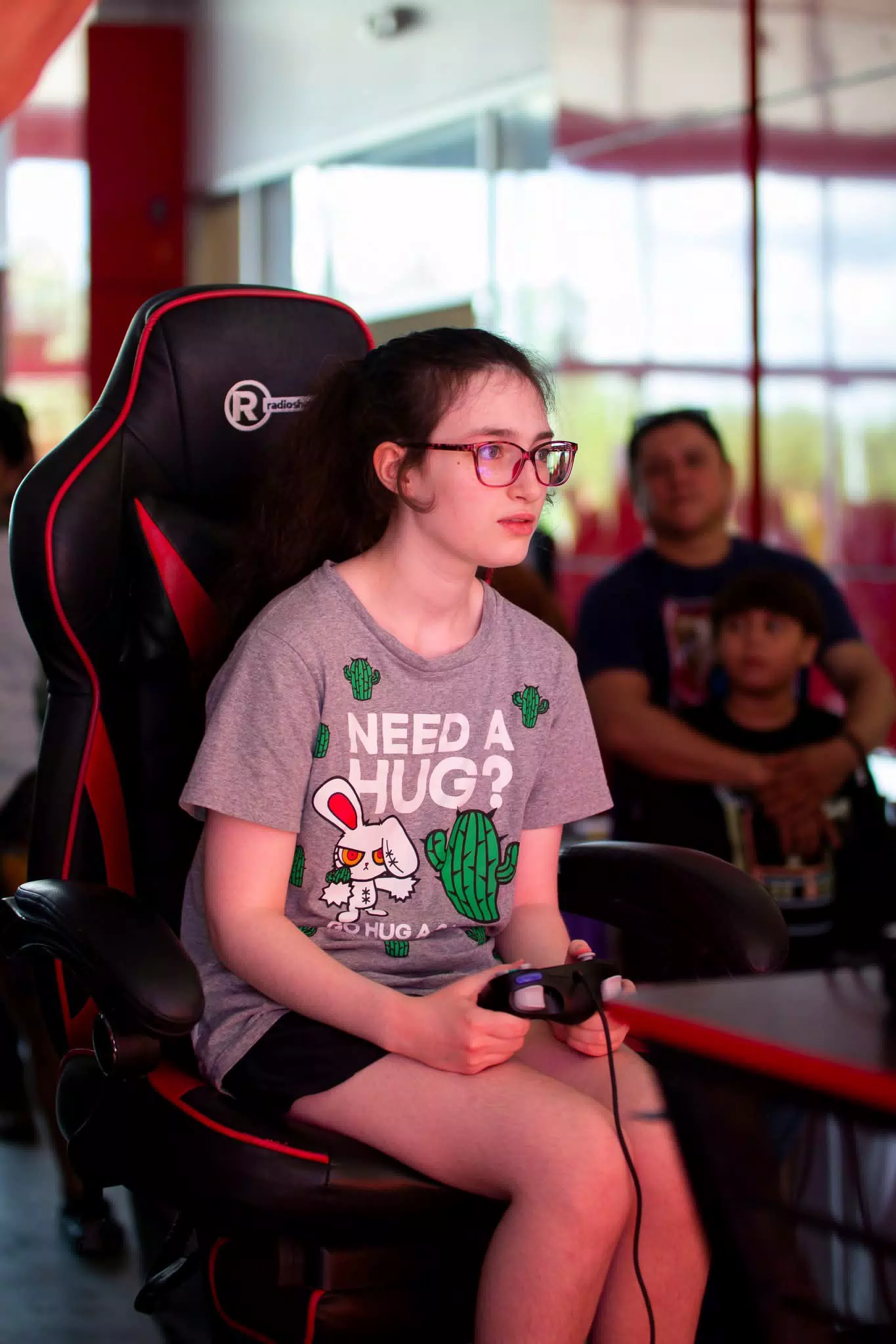 Liesl Competing at Leon Nicaragua Video Game Competition