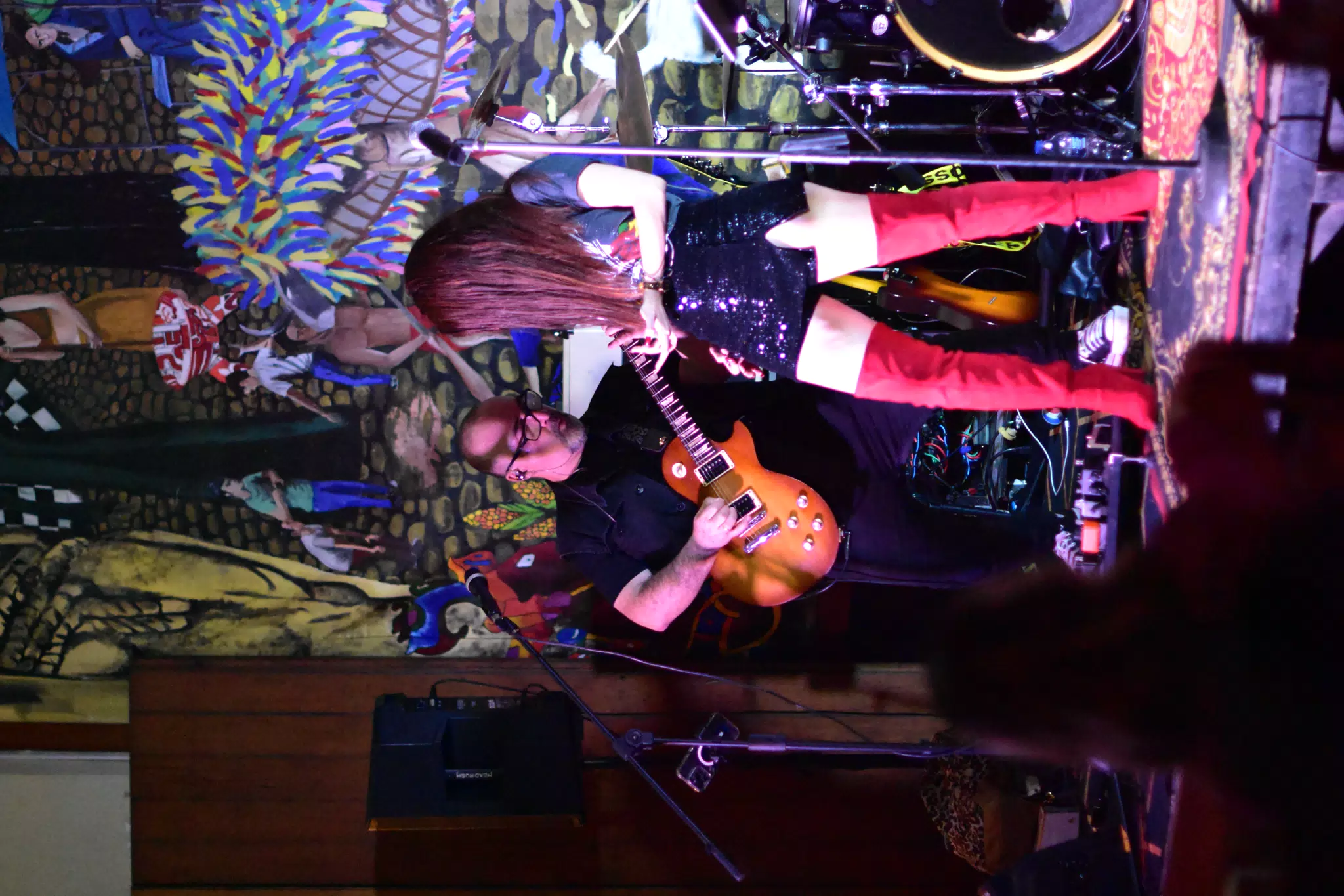 Andrea on Stage at Via Via