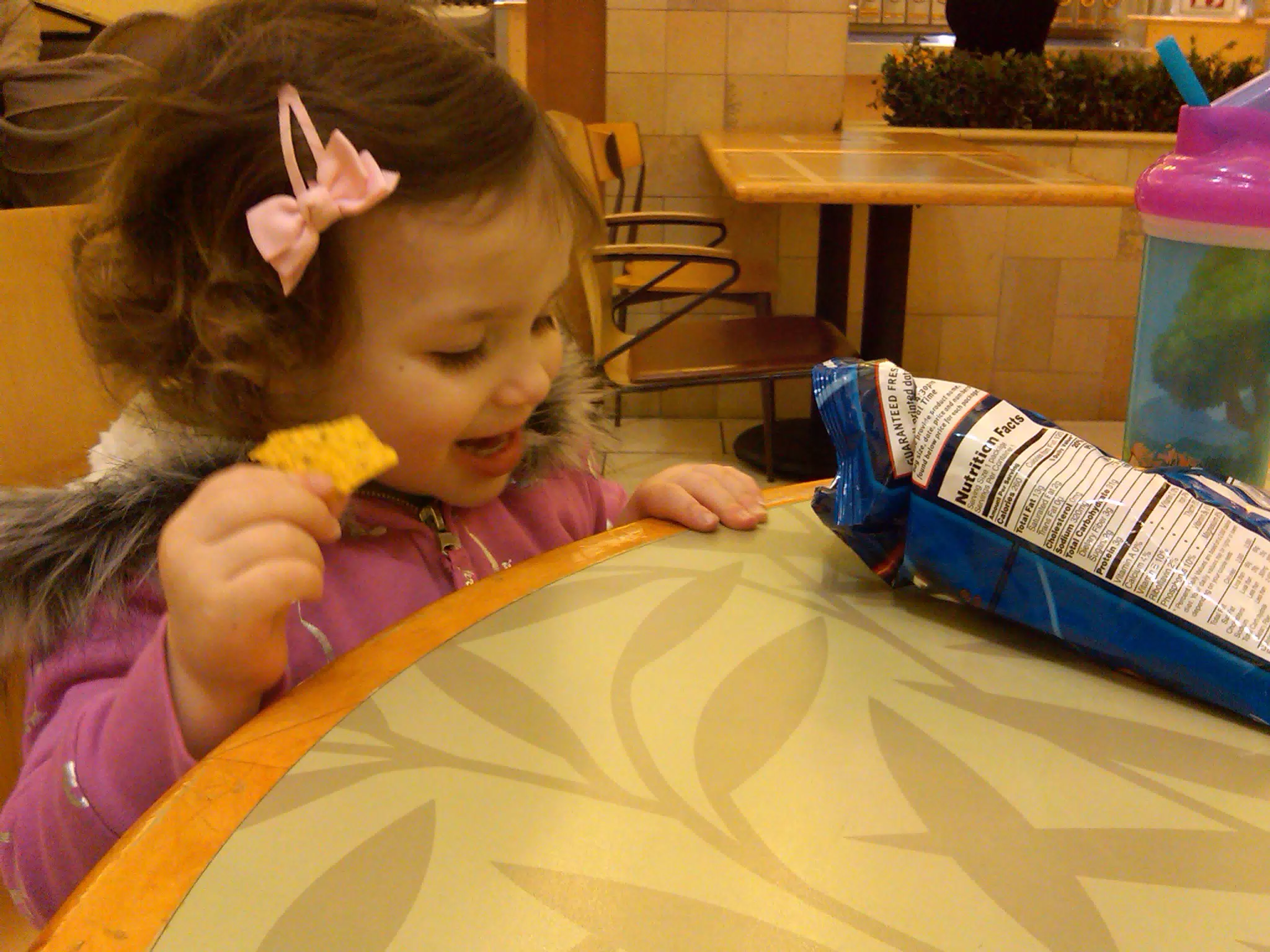 Liesl Eating Chips