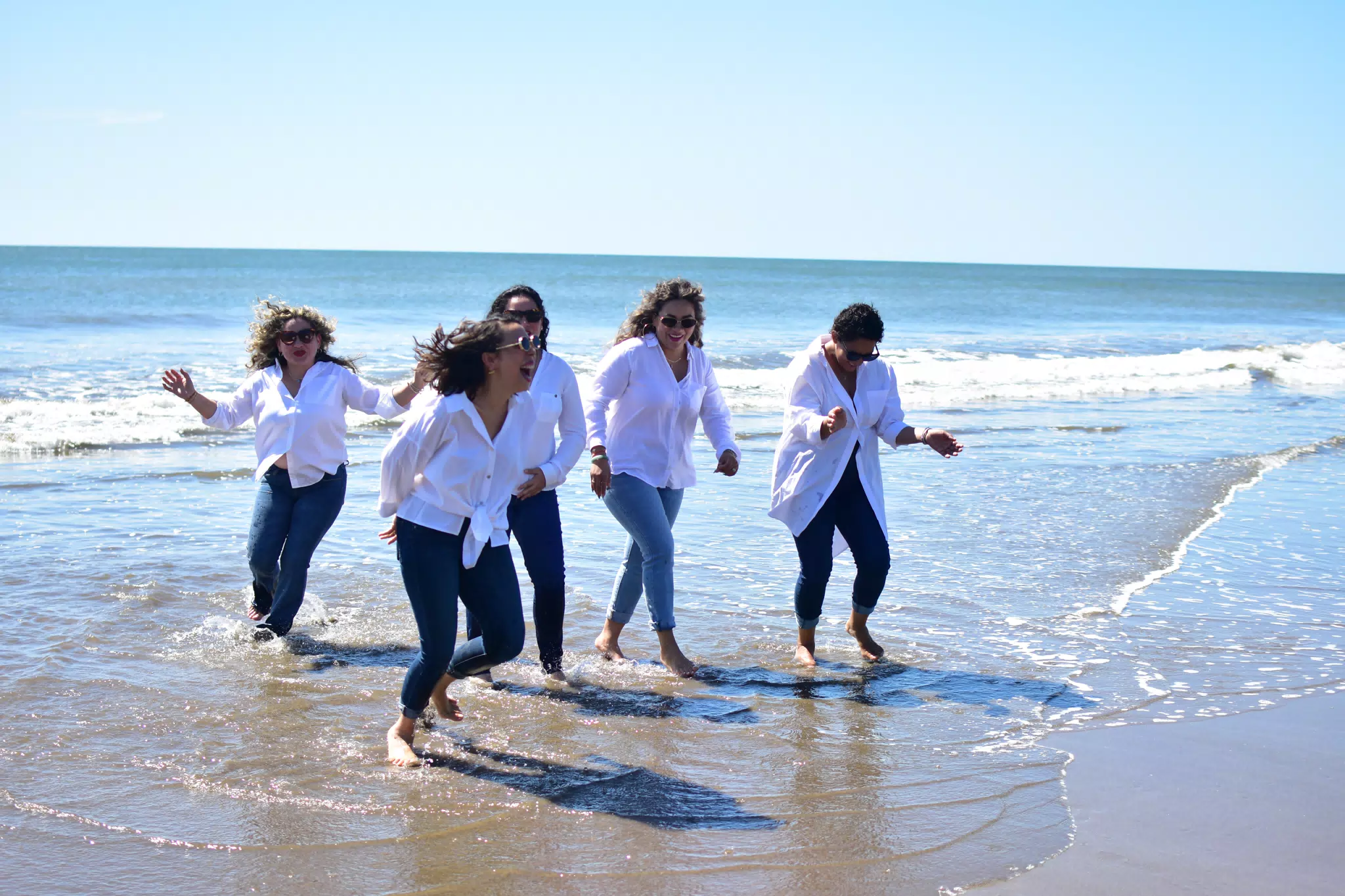 The Ladies on the Beach at Playa La Boquita, Nicaragua