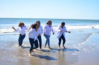 The Ladies on the Beach at Playa La Boquita, Nicaragua