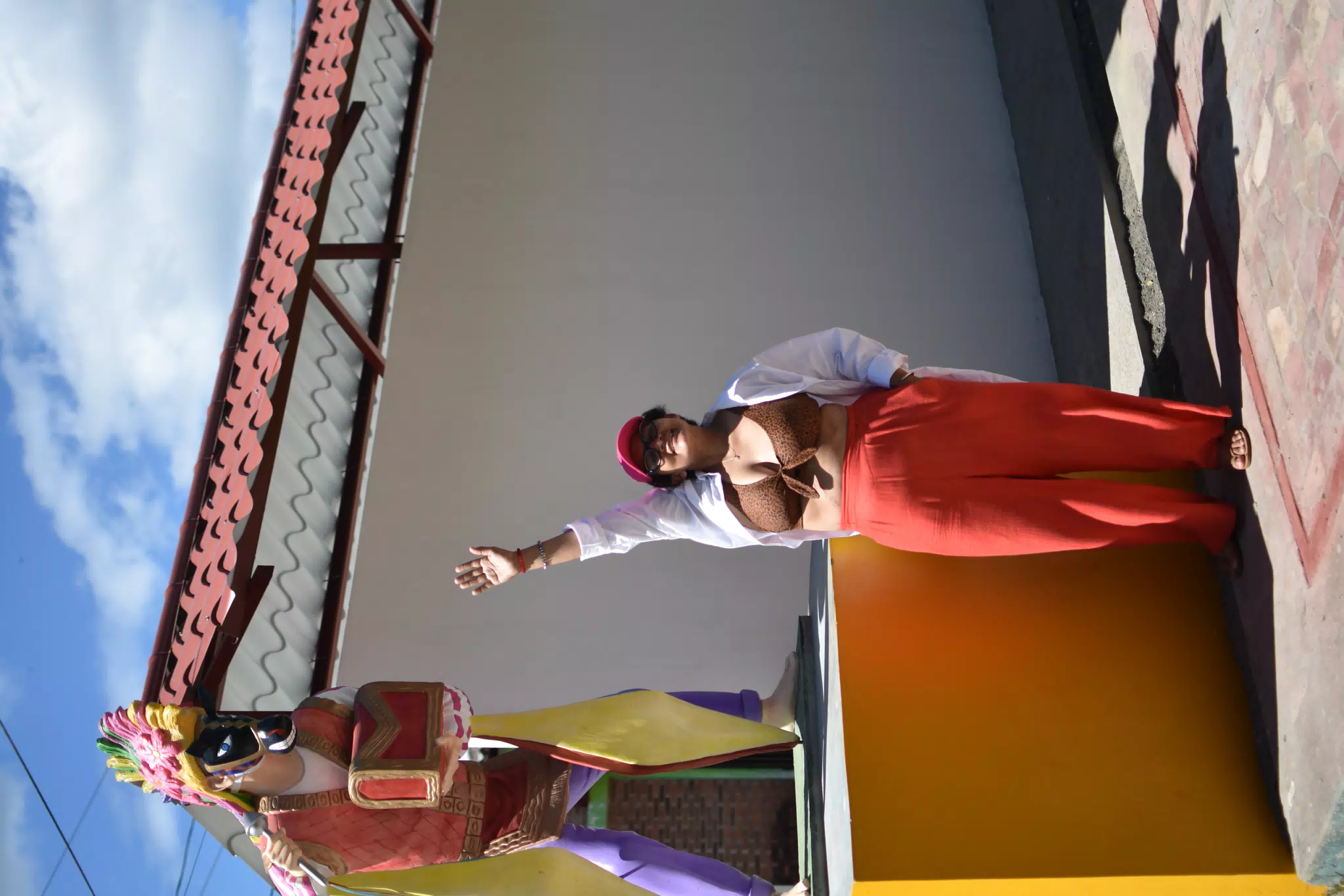 Marcela with the Macho Raton in La Boquita