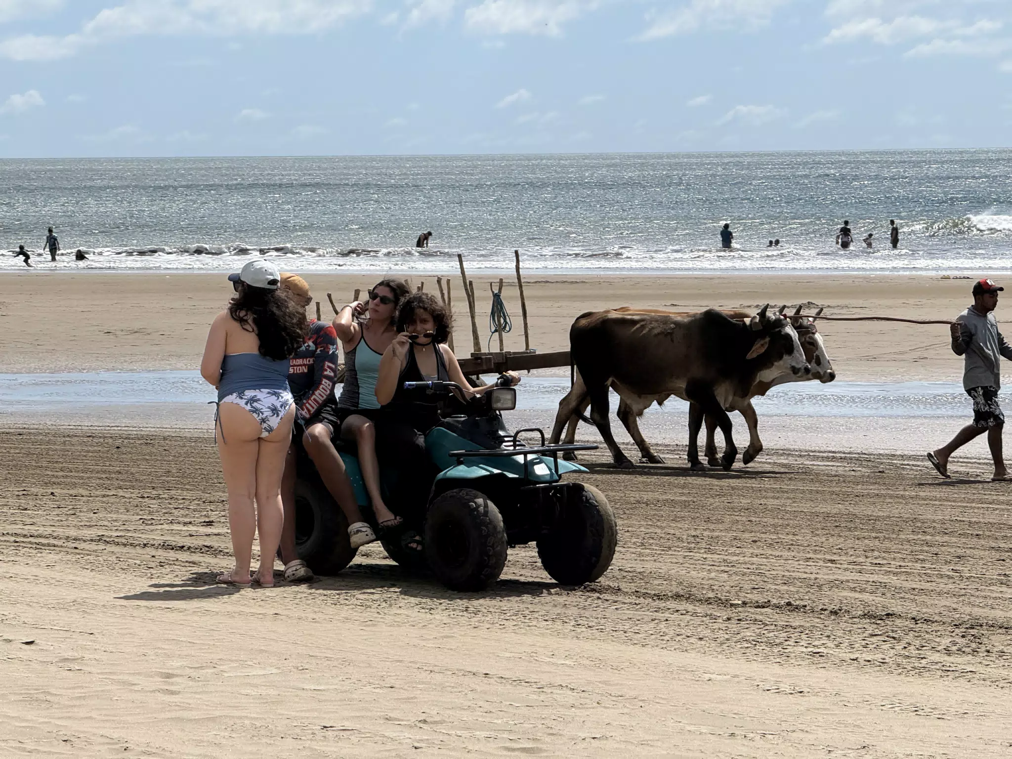 Valentina Driving the Four Wheeler on the Beach