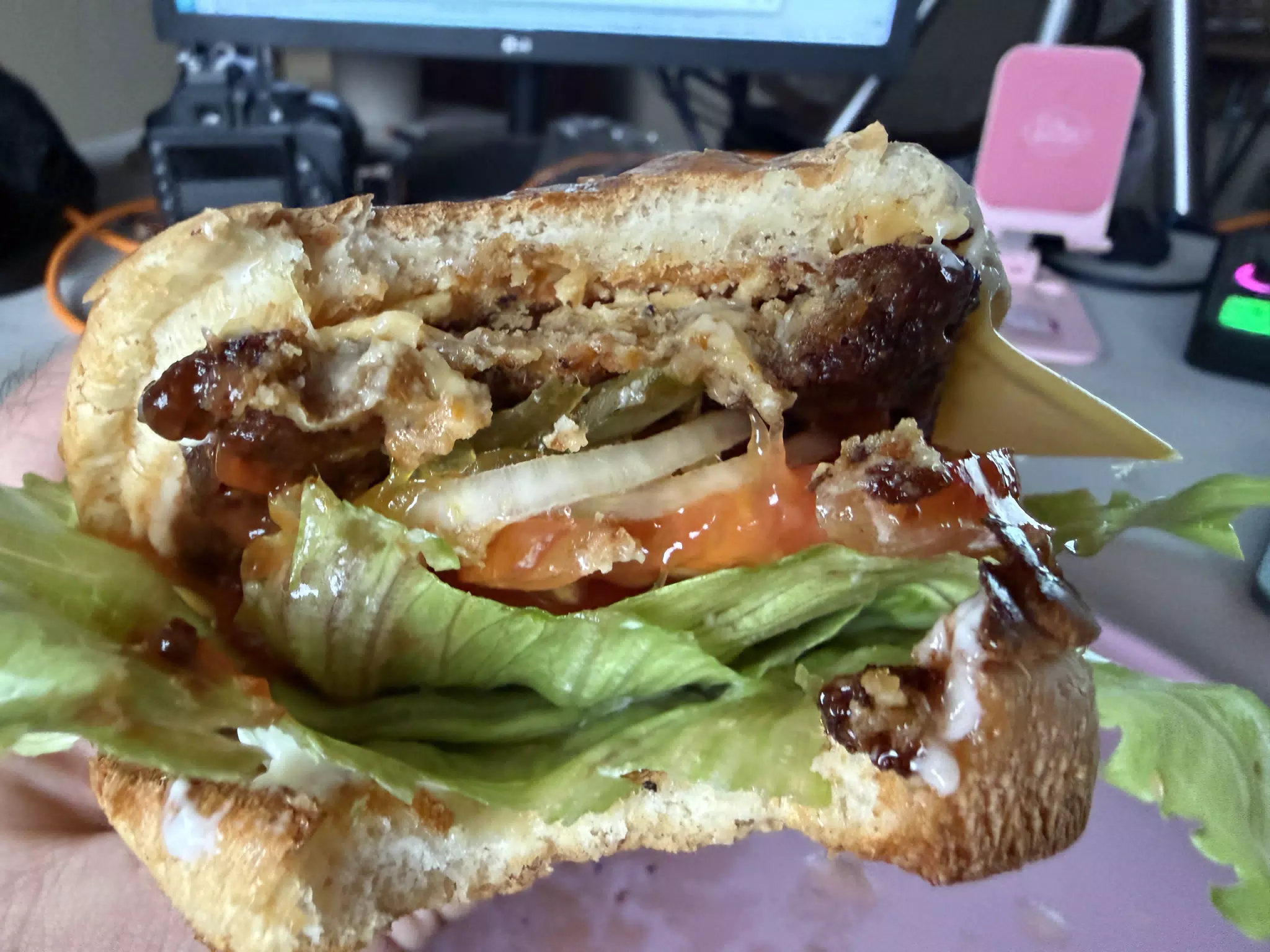 Yellow Pea Veggie Burger at Home