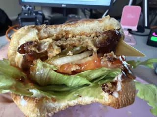 Yellow Pea Veggie Burger at Home