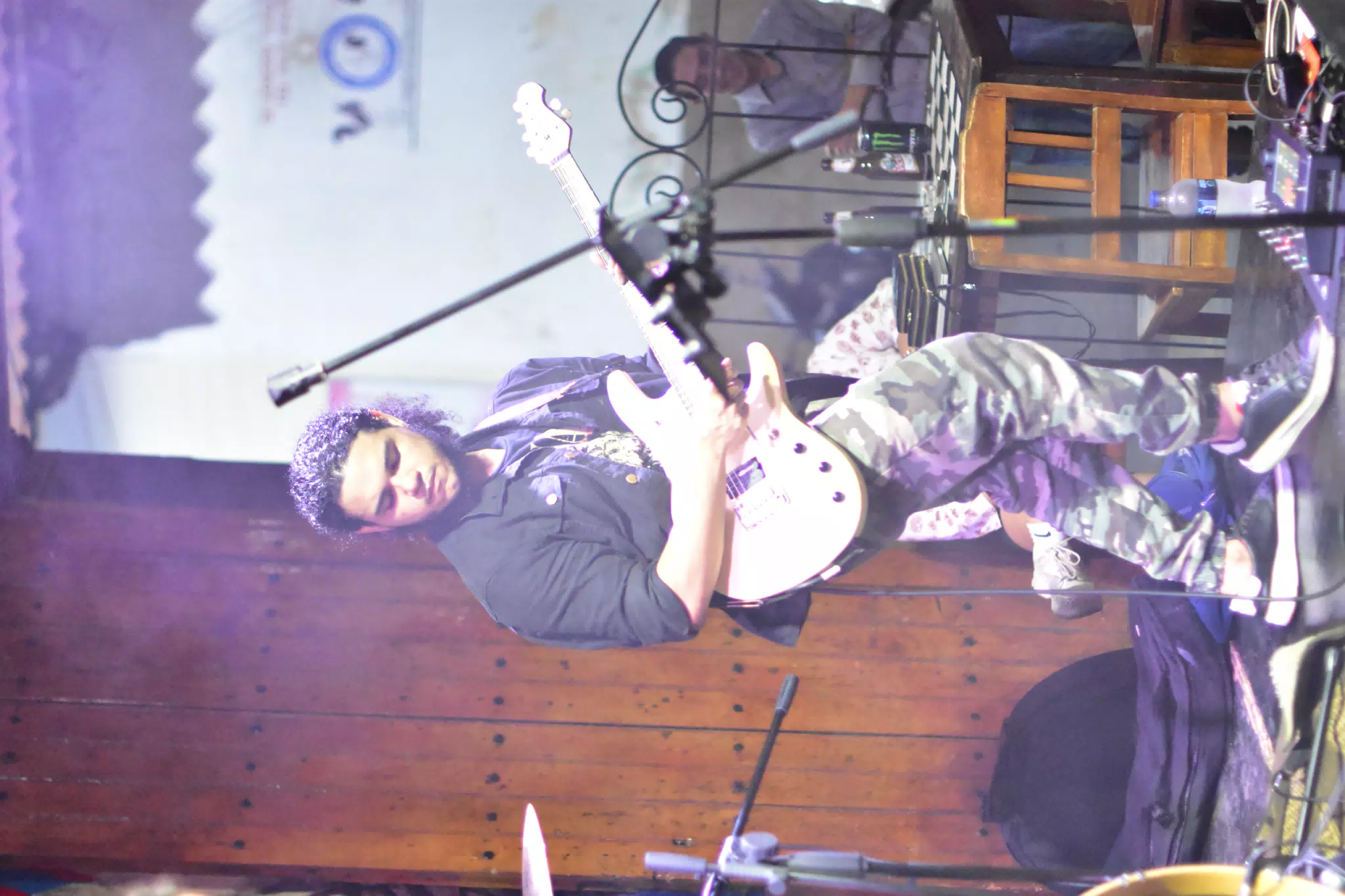 Guitarist with Alpha Rockers, Via Via, Leon Nicaragua
