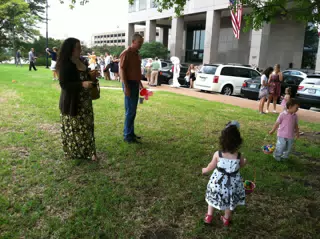 Liesl at Easter Egg Hunt at La Cima