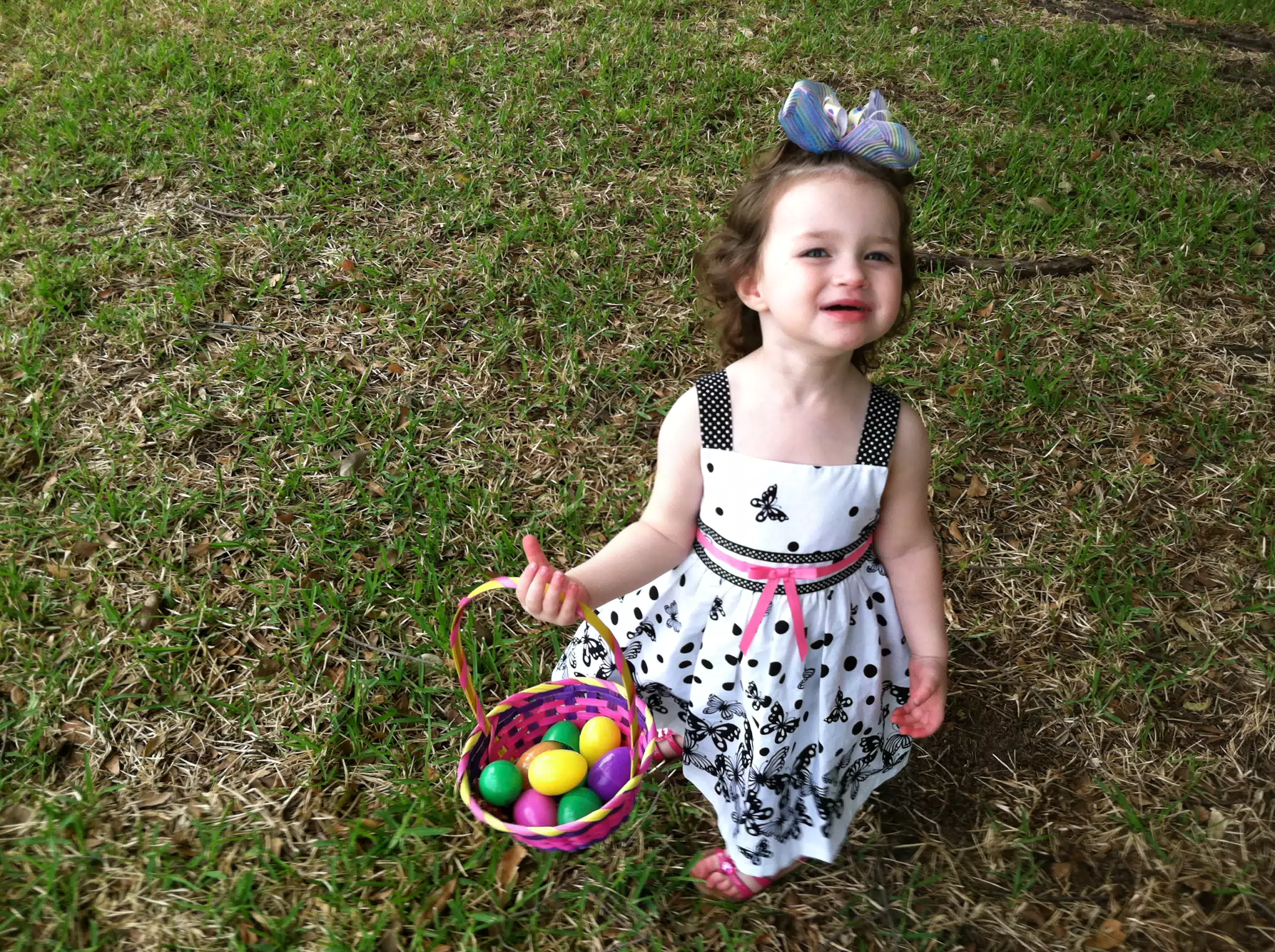 Liesl with Easter Eggs