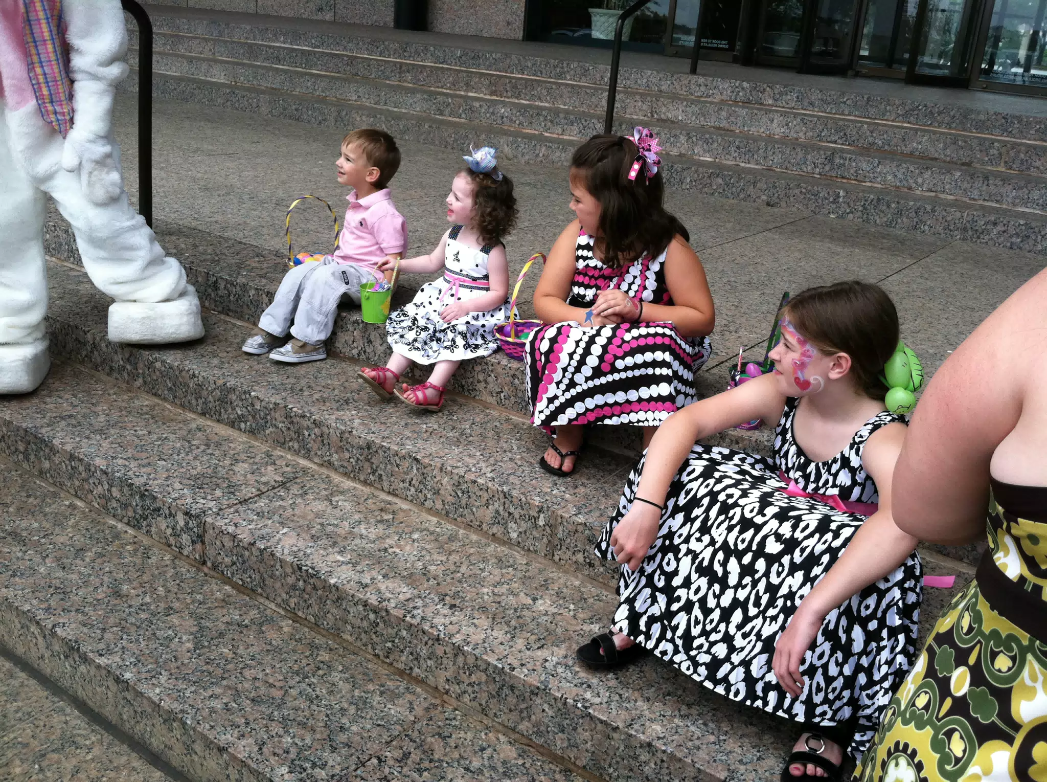 The Kids with the Easter Bunny
