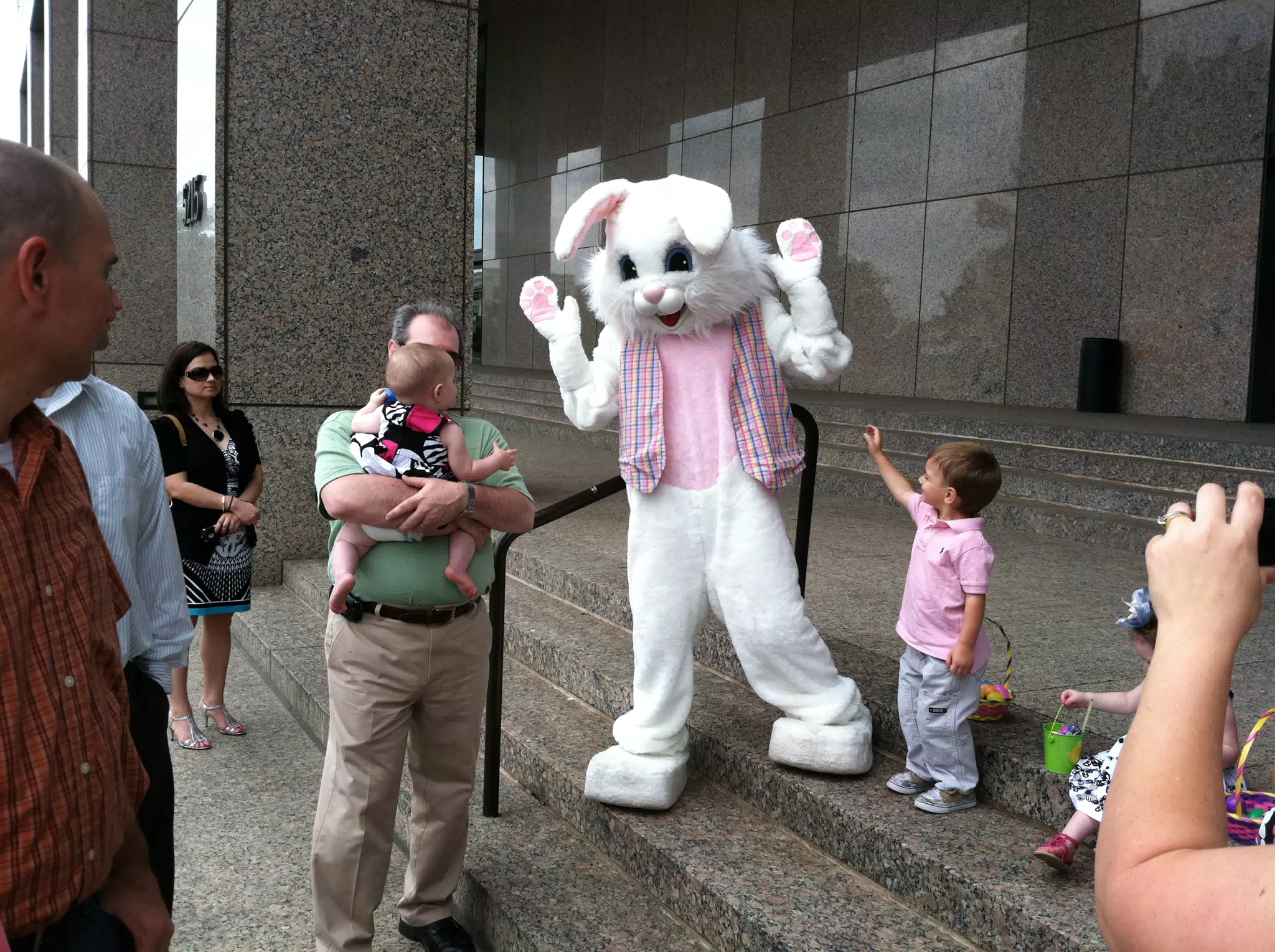 Garrett with the Easter Bunny