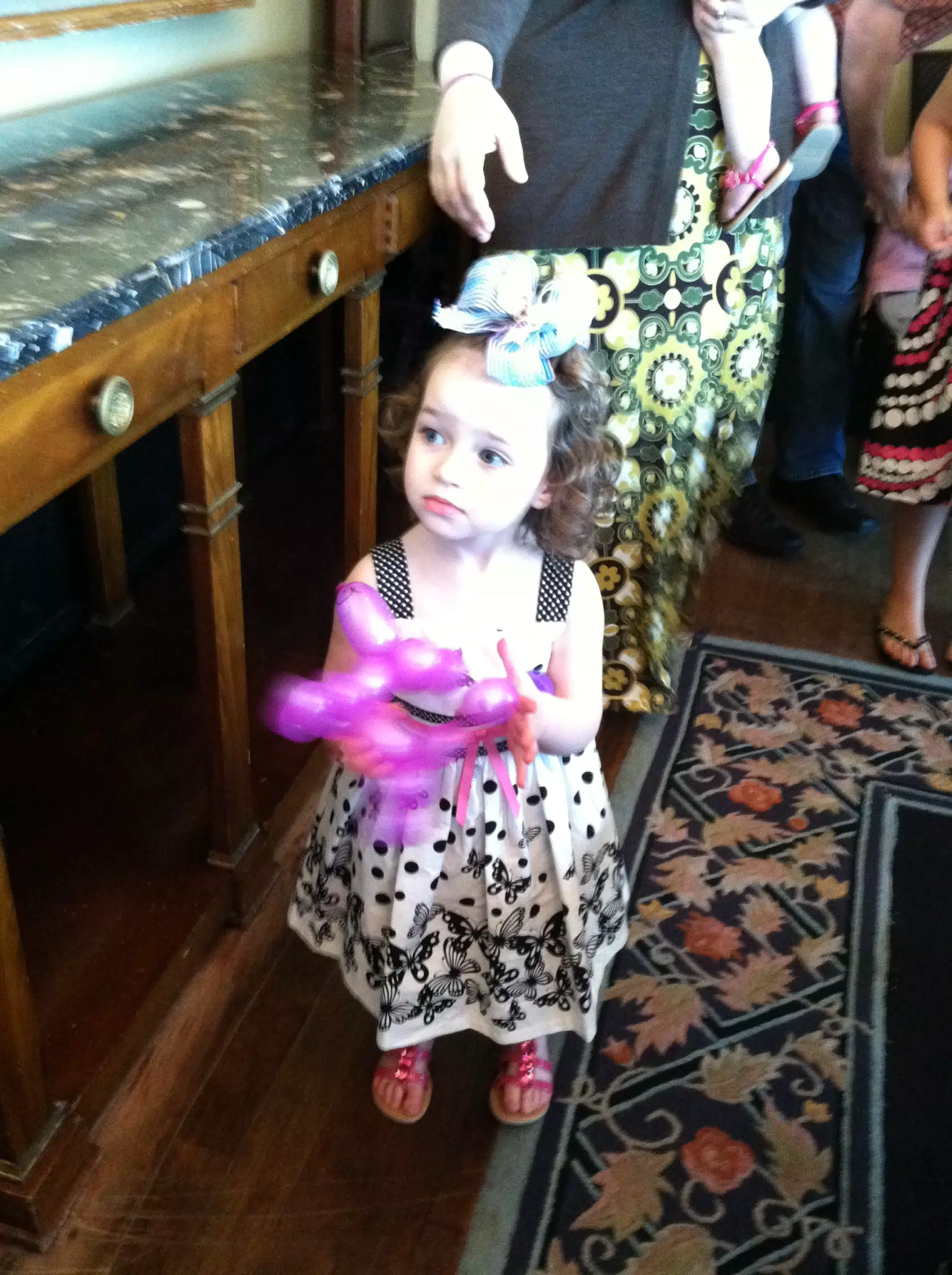 Liesl with her Balloon Puppy