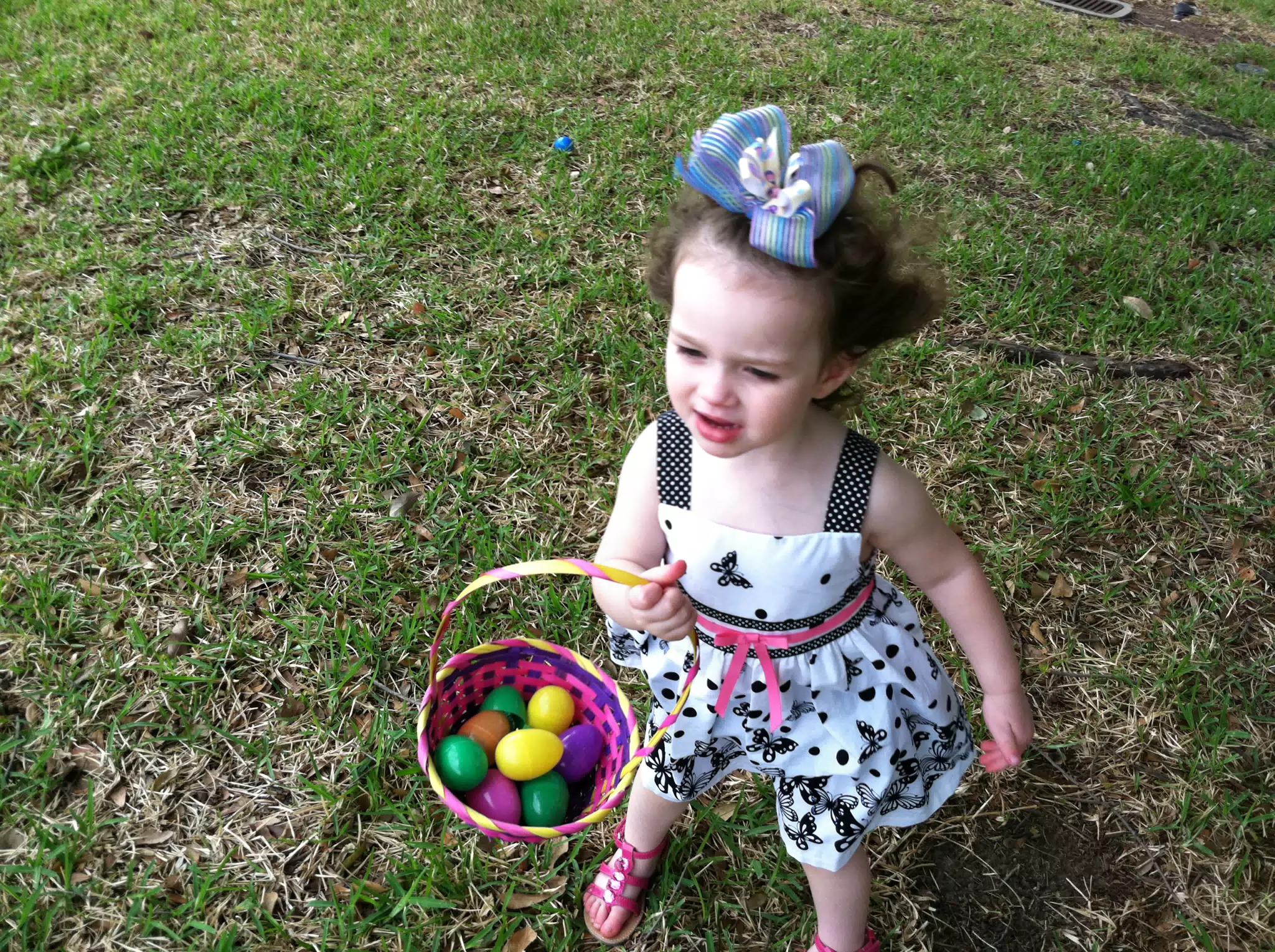 Liesl with Easter Eggs
