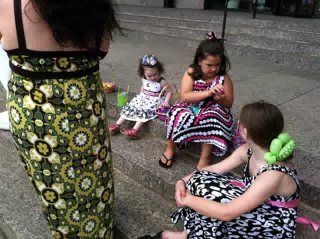Liesl, Emily and Madeline at Williams Tower
