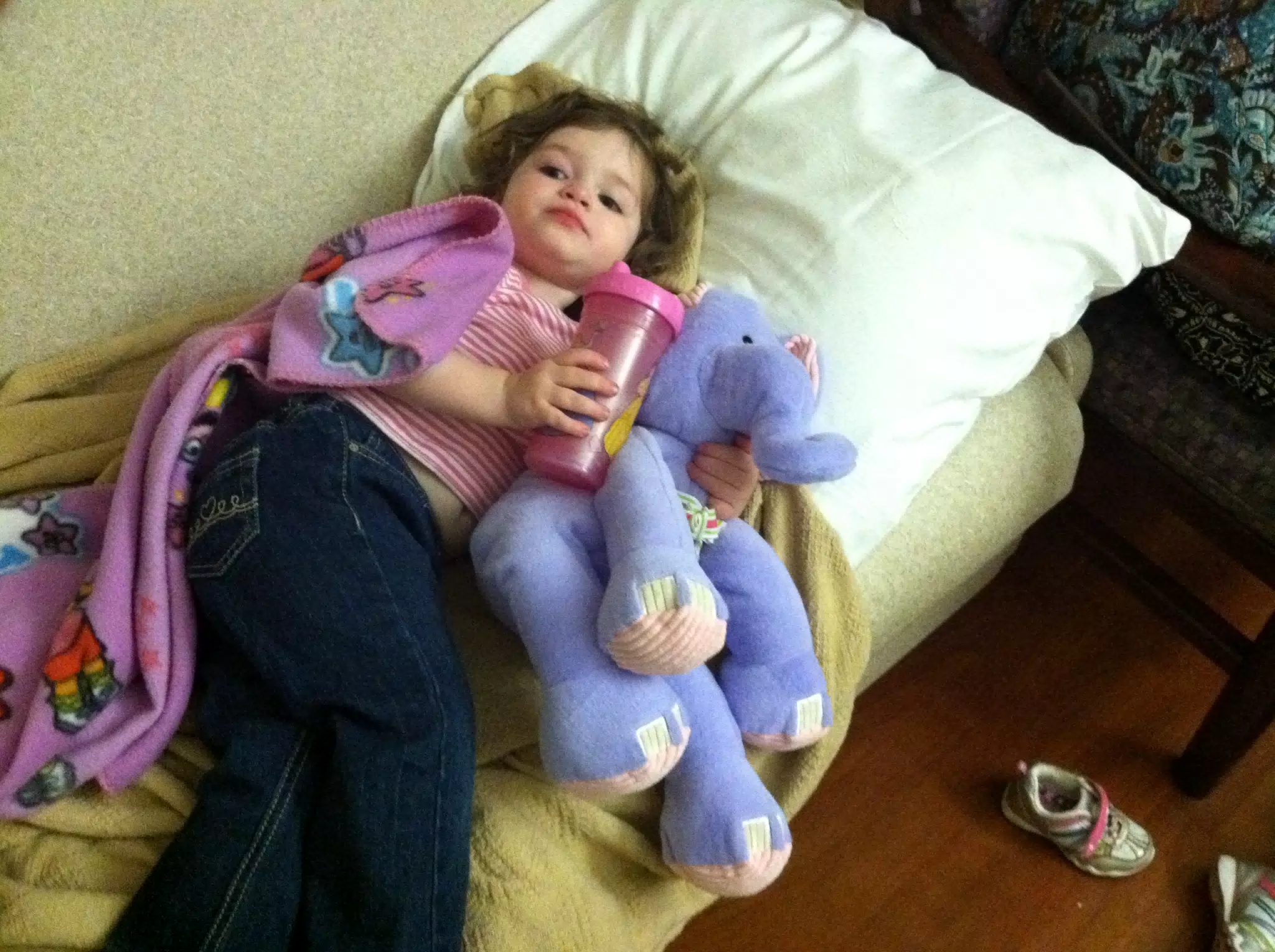 Liesl Napping at Hospital