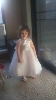 Liesl in Her First Flower Girl Dress