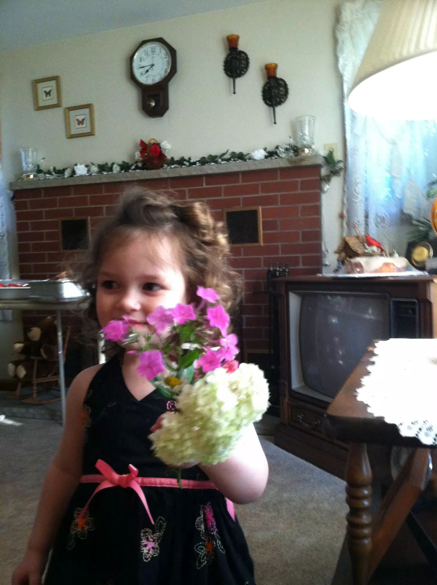 Liesl with Flowers
