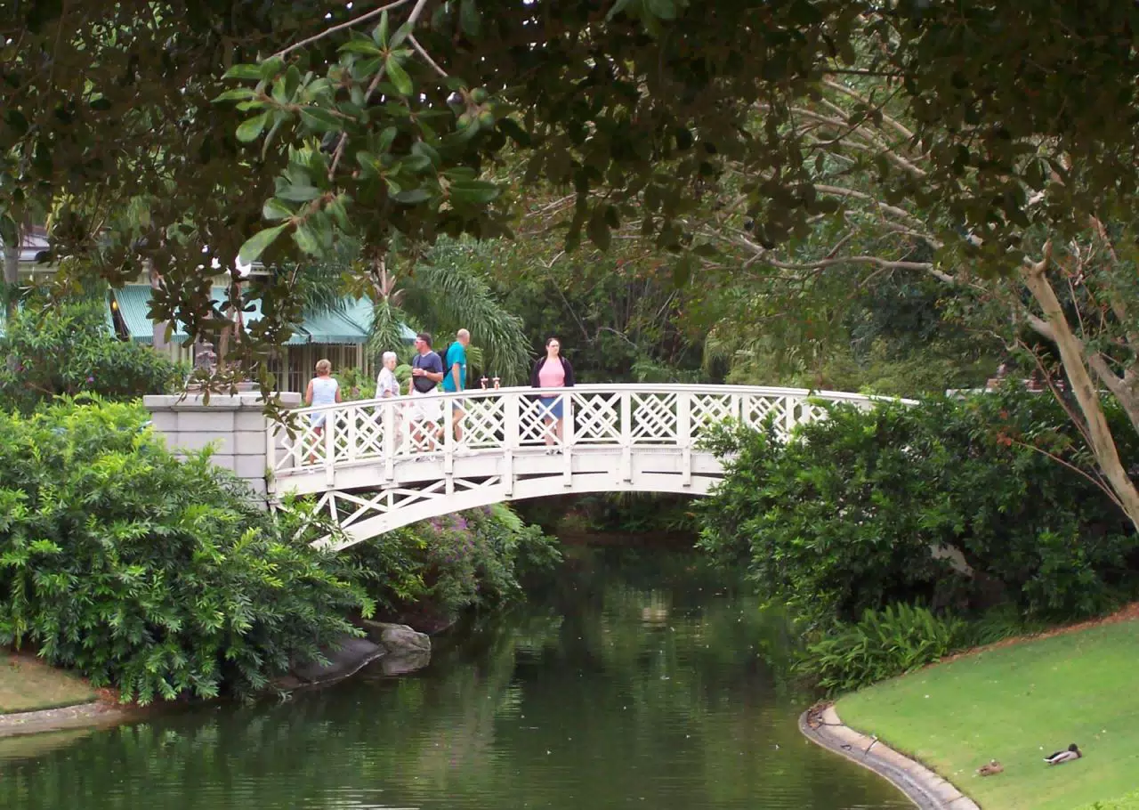 Dominica Miller on Main Street USA Bridge