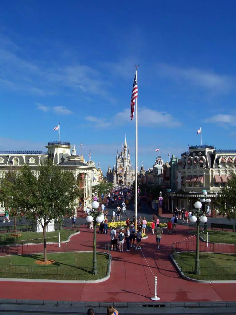 Main Street USA from Train Station