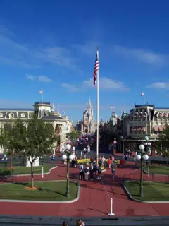 Main Street USA from Train Station