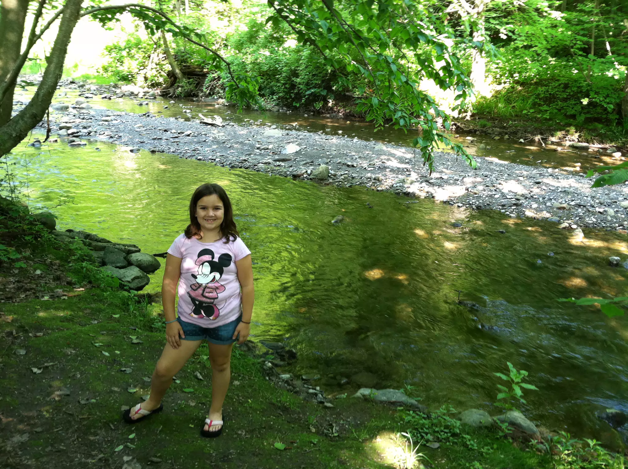 Emily Standing by Moyer Creek