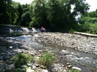 Francesca and Emily on Moyer Creek