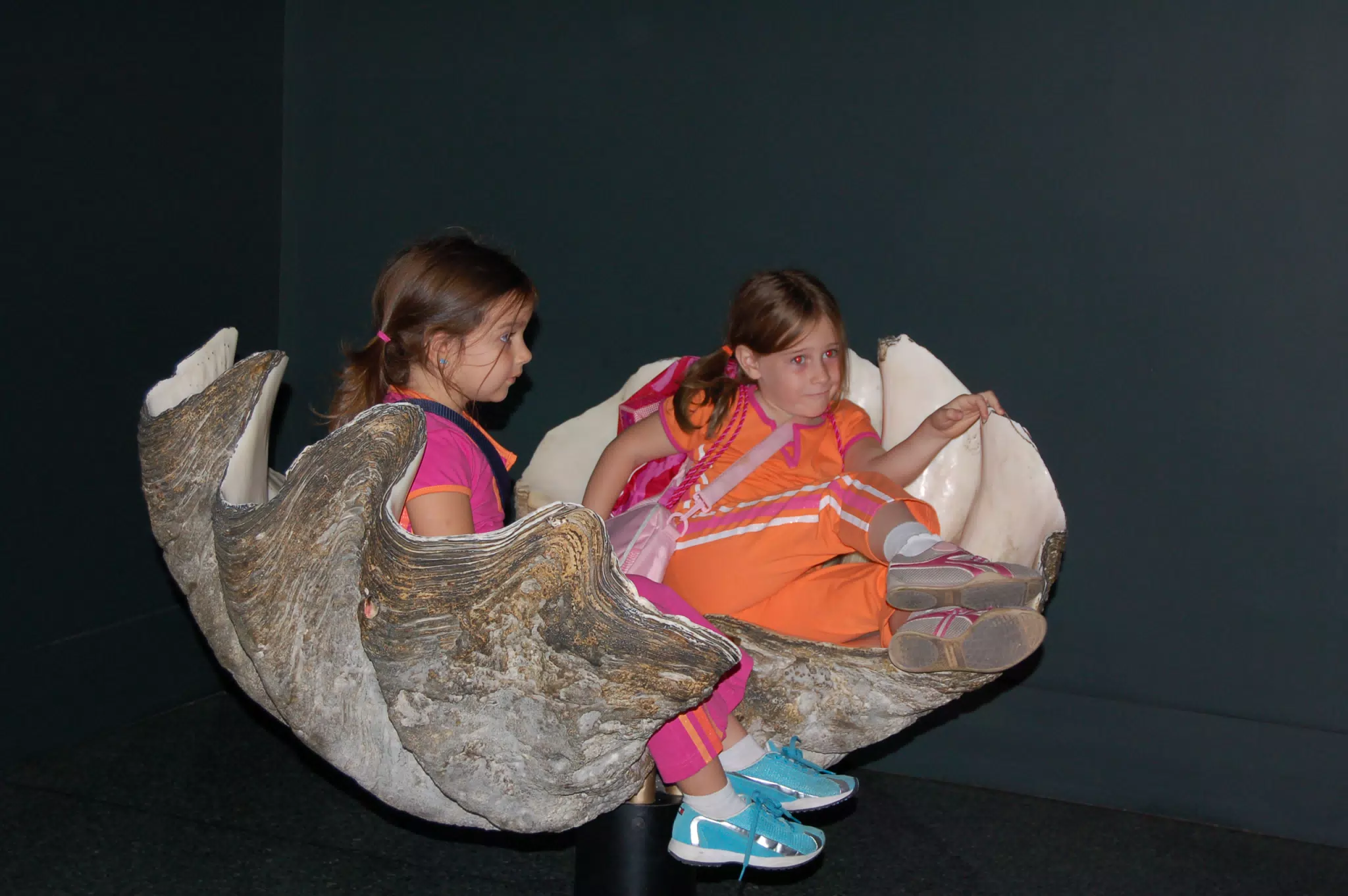 Emily and Madeline at AMNH