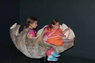 Emily and Madeline at AMNH