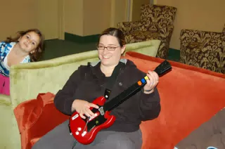 Dominica Miller Playing Guitar Hero II
