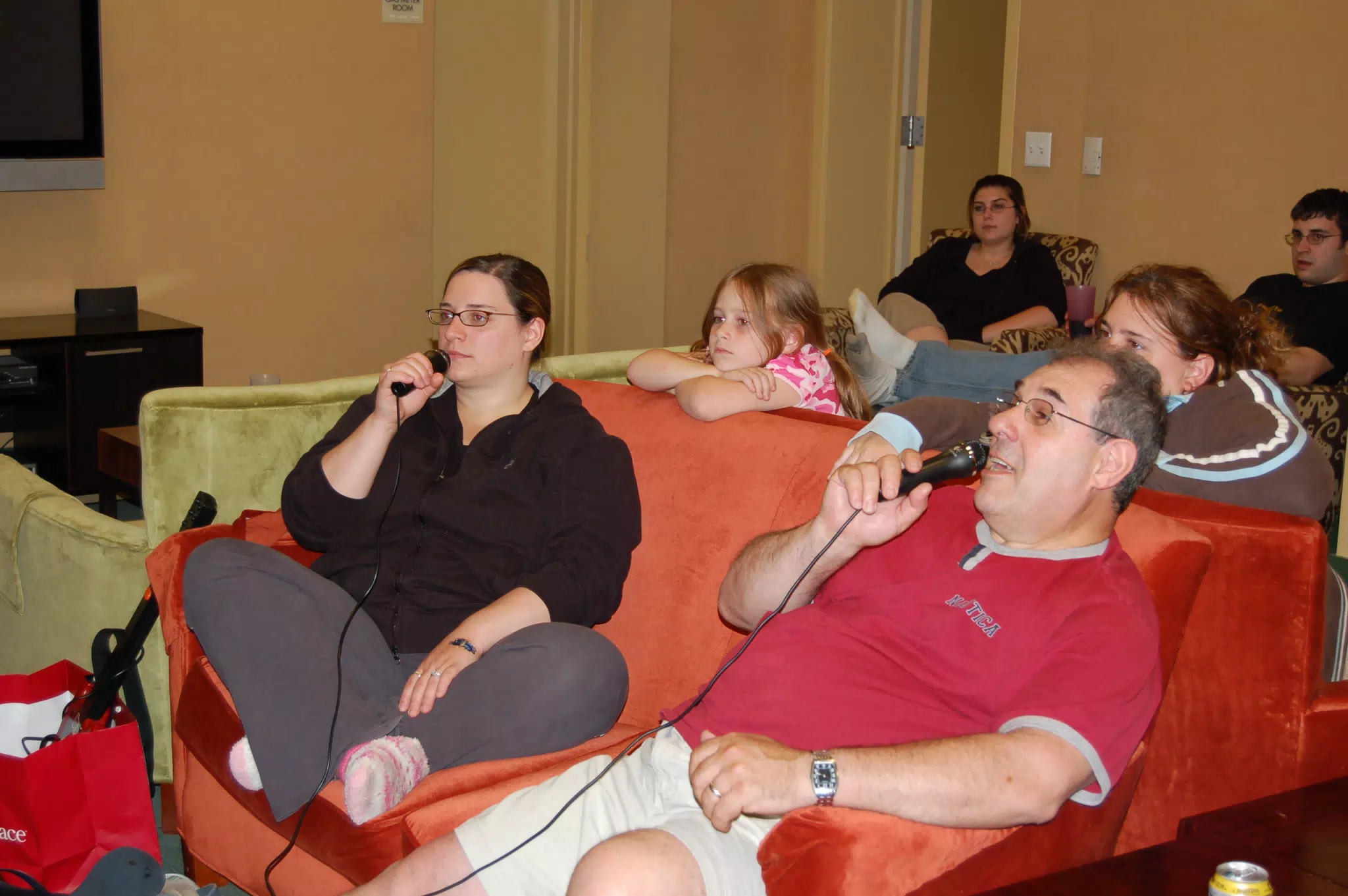 Dominica Miller and Frank Tocco Singing Karaoke