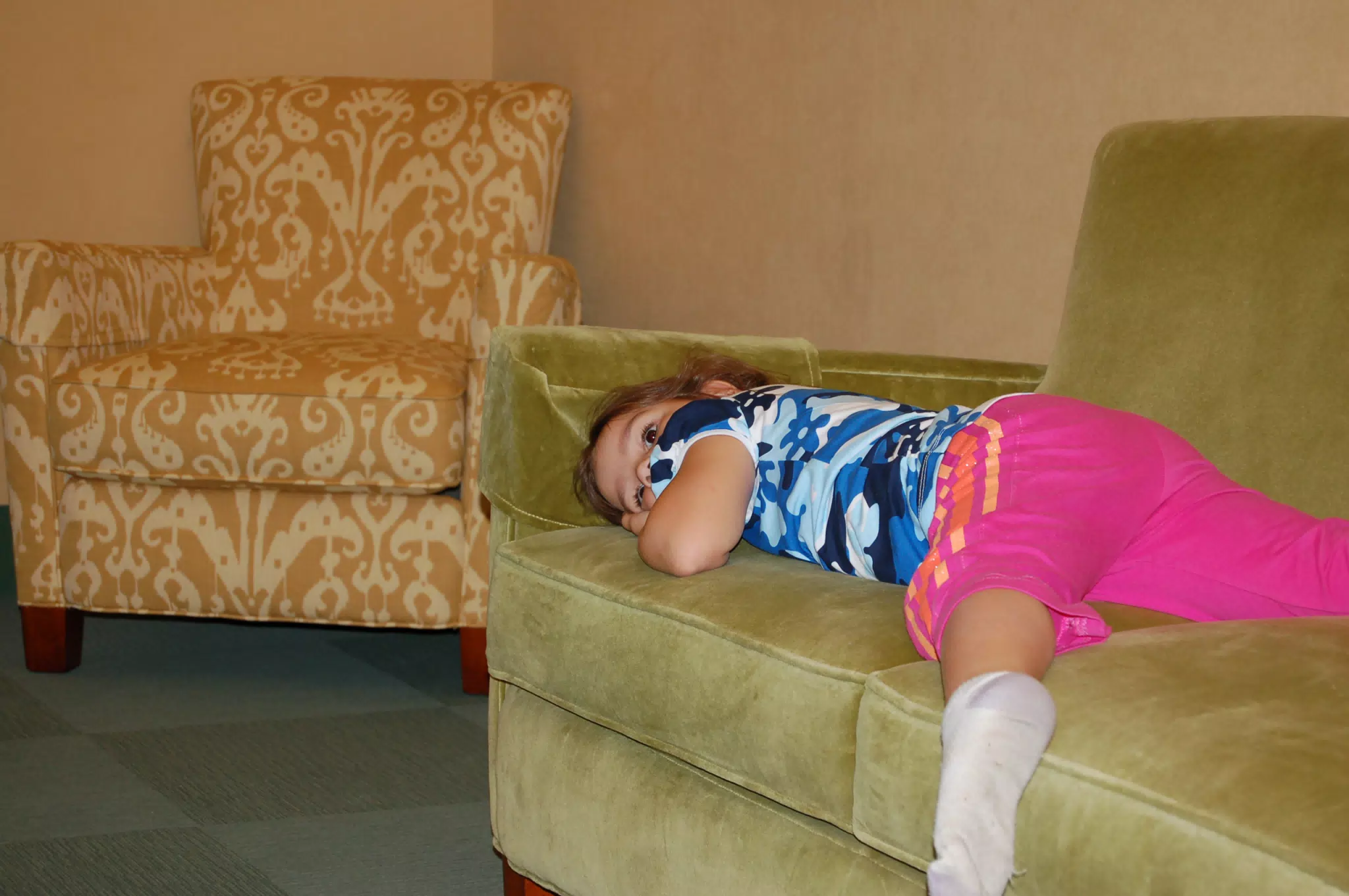 Emily Bored on Couch