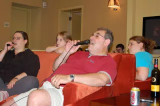 Dominica Miller and Frank Tocco Singing Karaoke