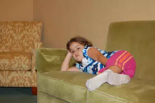 Emily Bored on Couch