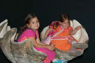 Emily and Madeline at AMNH