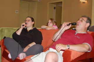 Dominica Miller and Frank Tocco Singing Karaoke