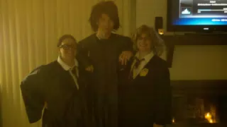 Francesca, Bennie and Dominica at Halloween