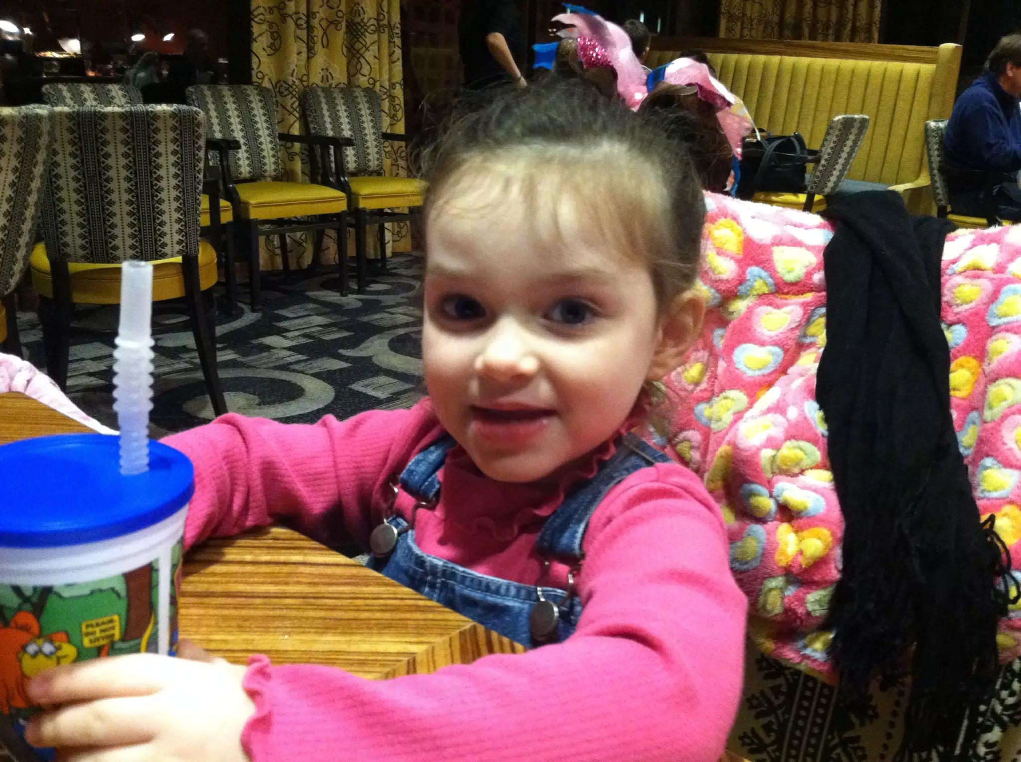 Liesl at dinner
