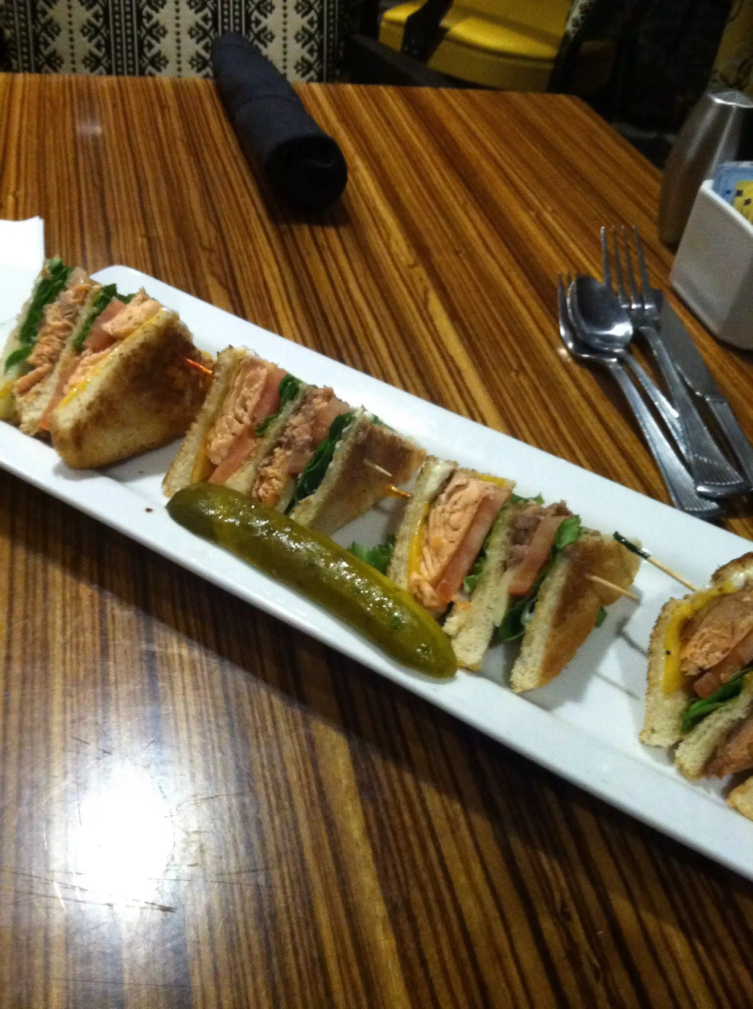 Salmon Club Sandwich