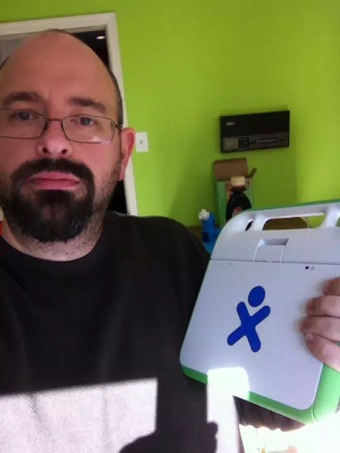 Me with Original One Laptop
