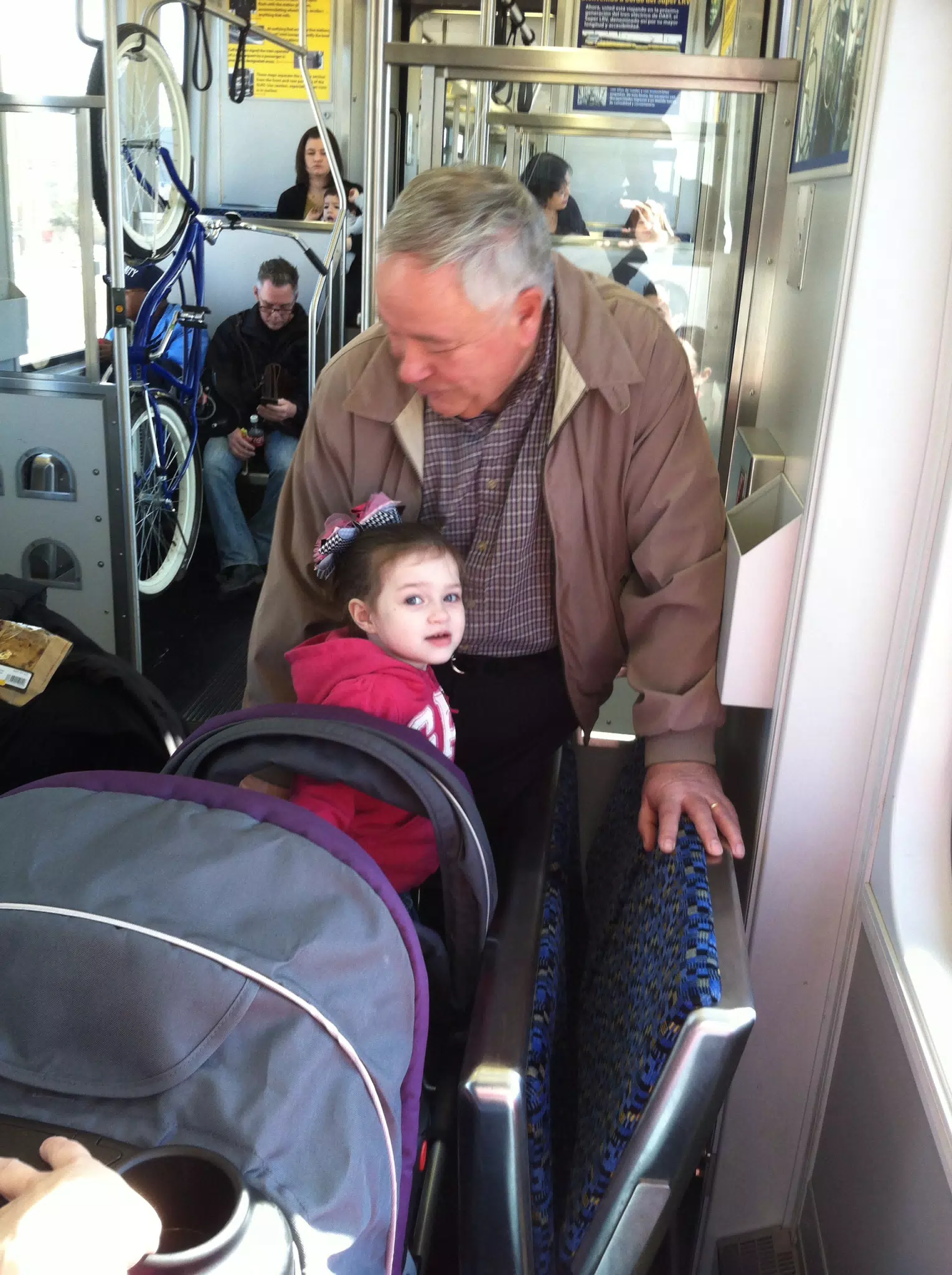 Liesl and Grandpa on the DART