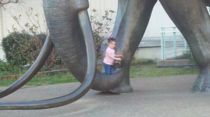 Liesl Climbing the Mammoth