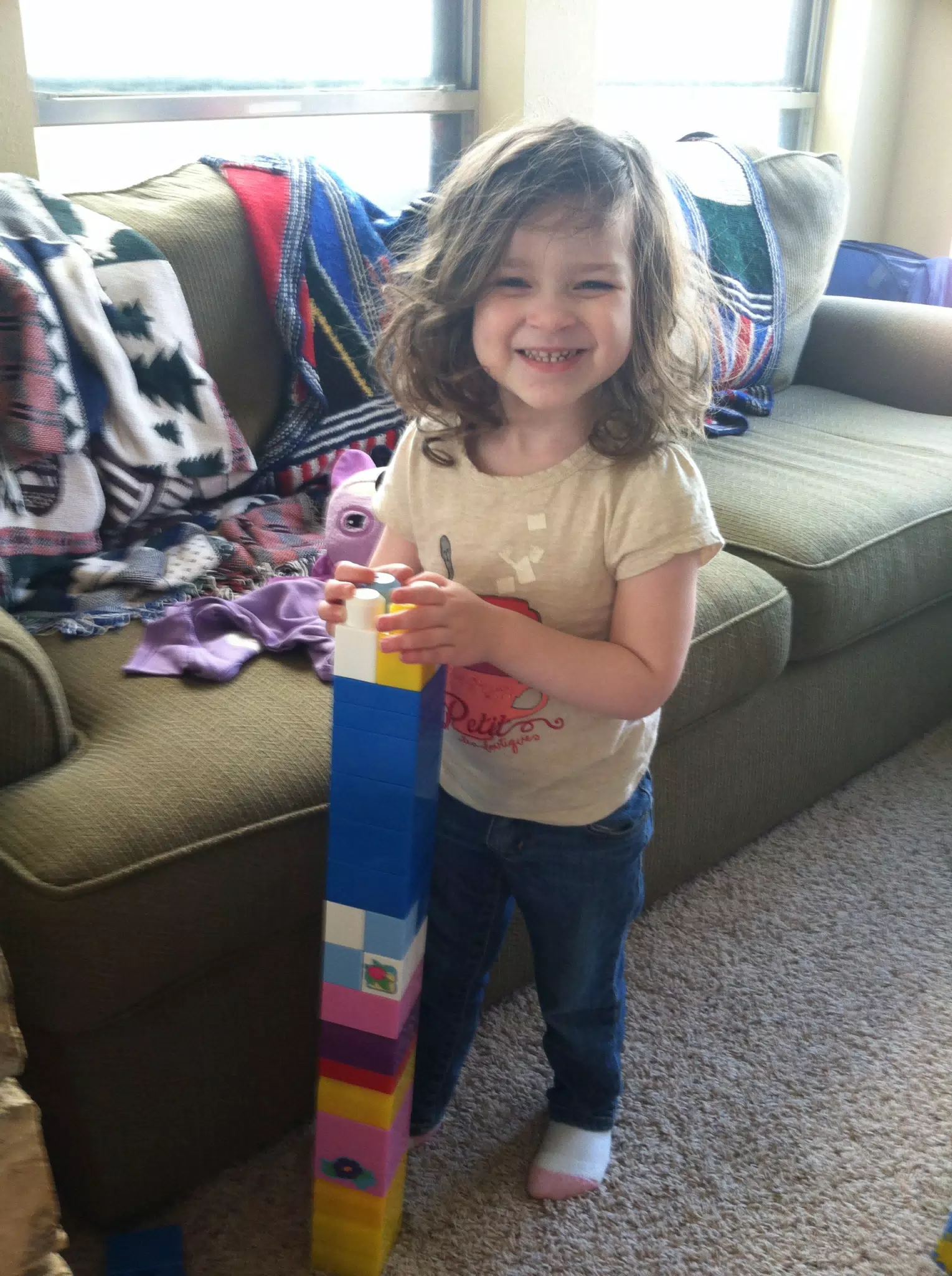 Liesl's new block tower