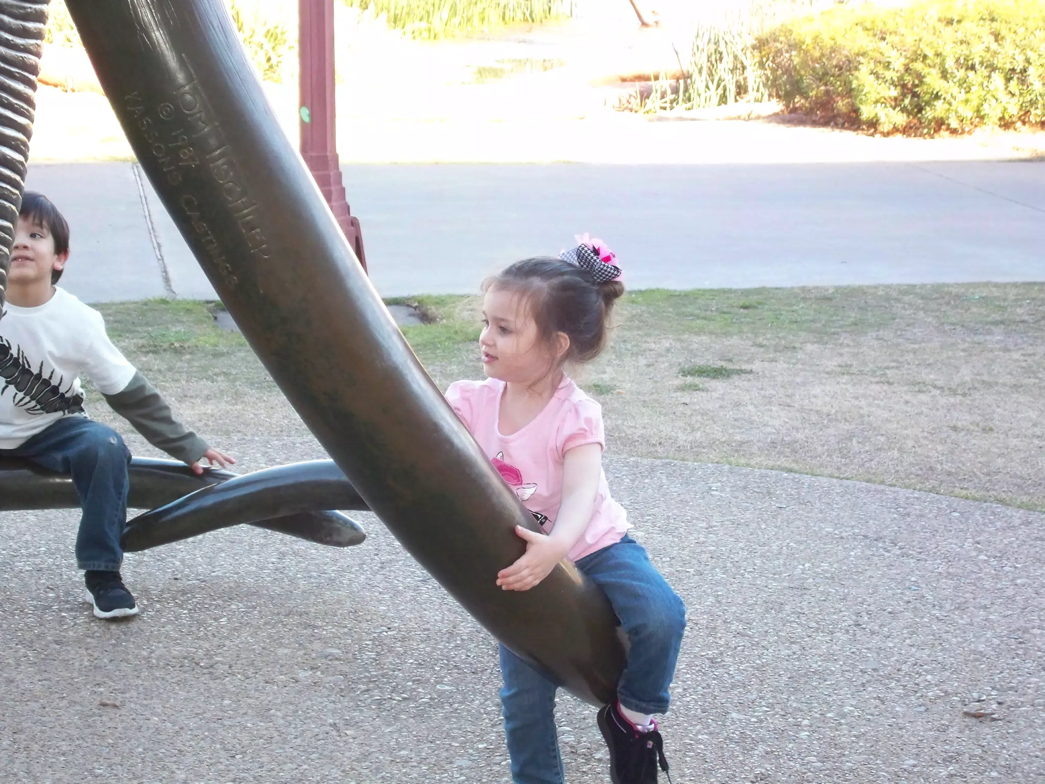 Liesl Climbing the Mammoth