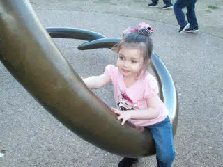 Liesl Climbing the Mammoth