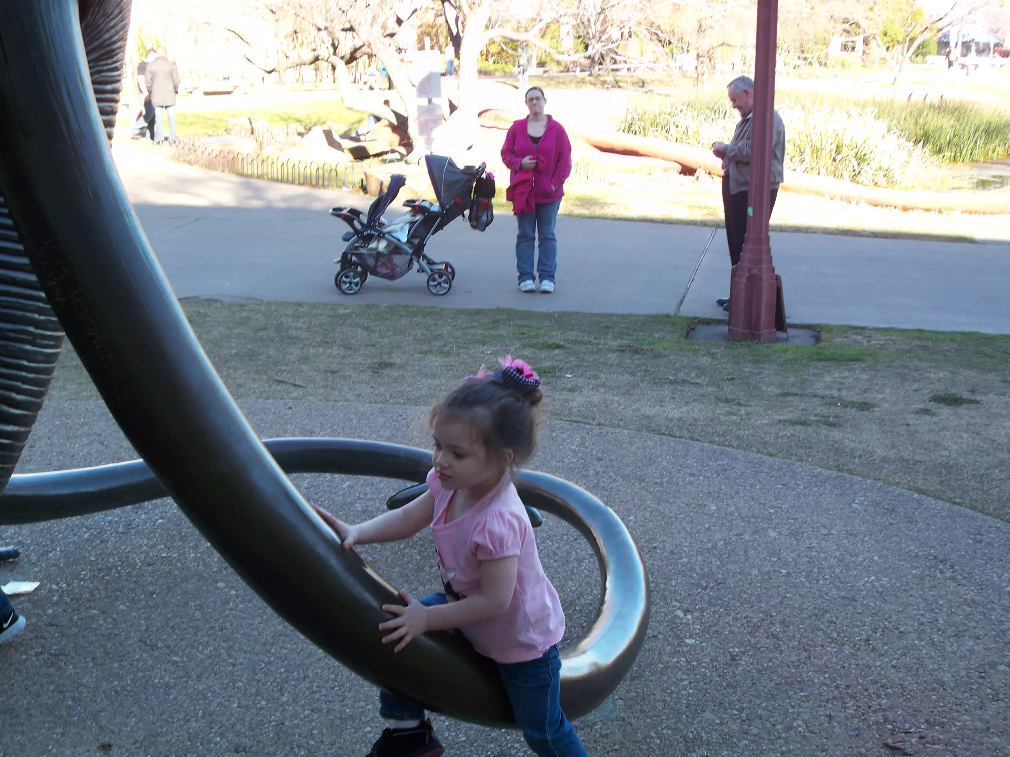 Liesl Climbing the Mammoth