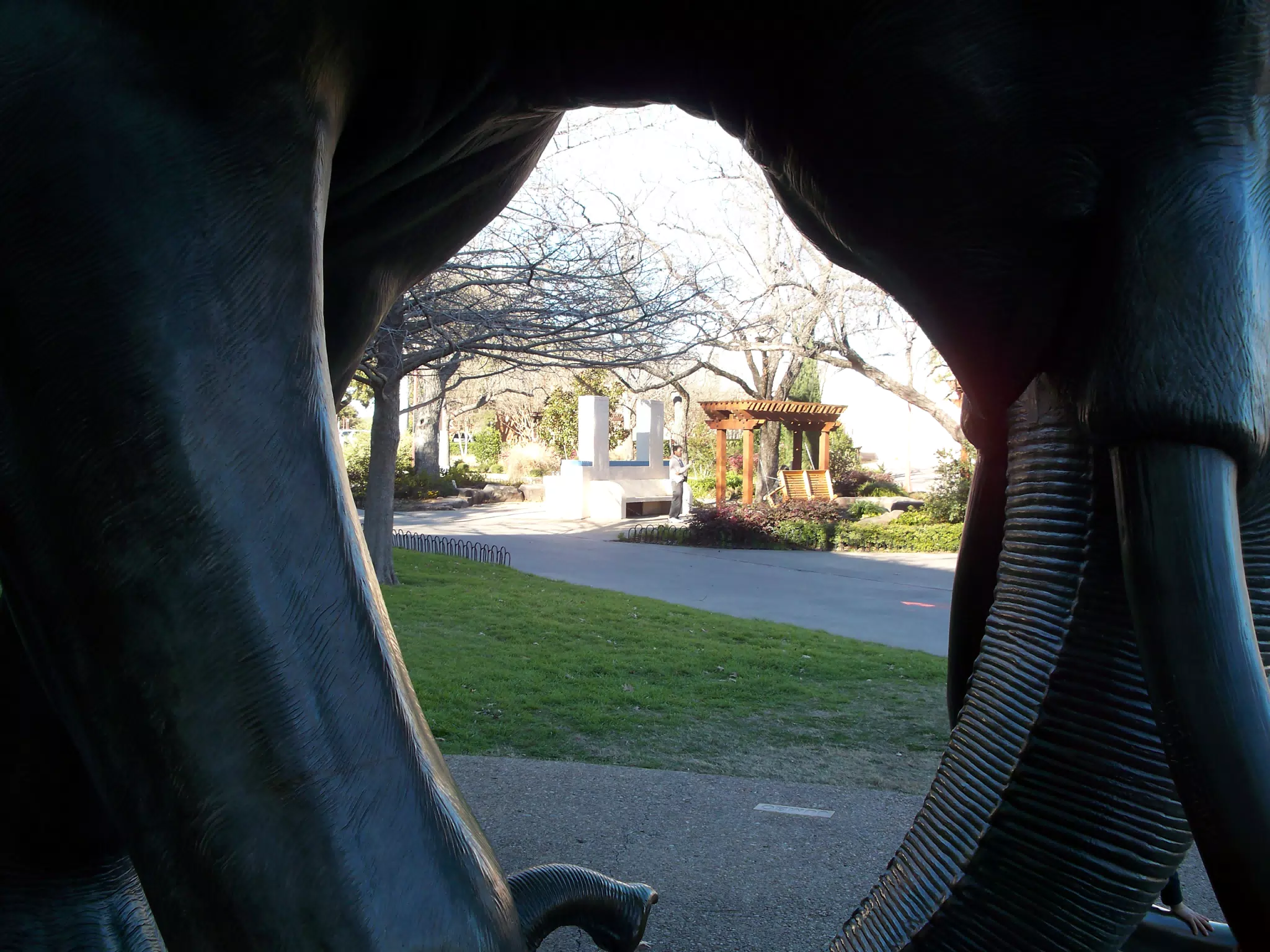 Fair Park Through Mammoth Statue