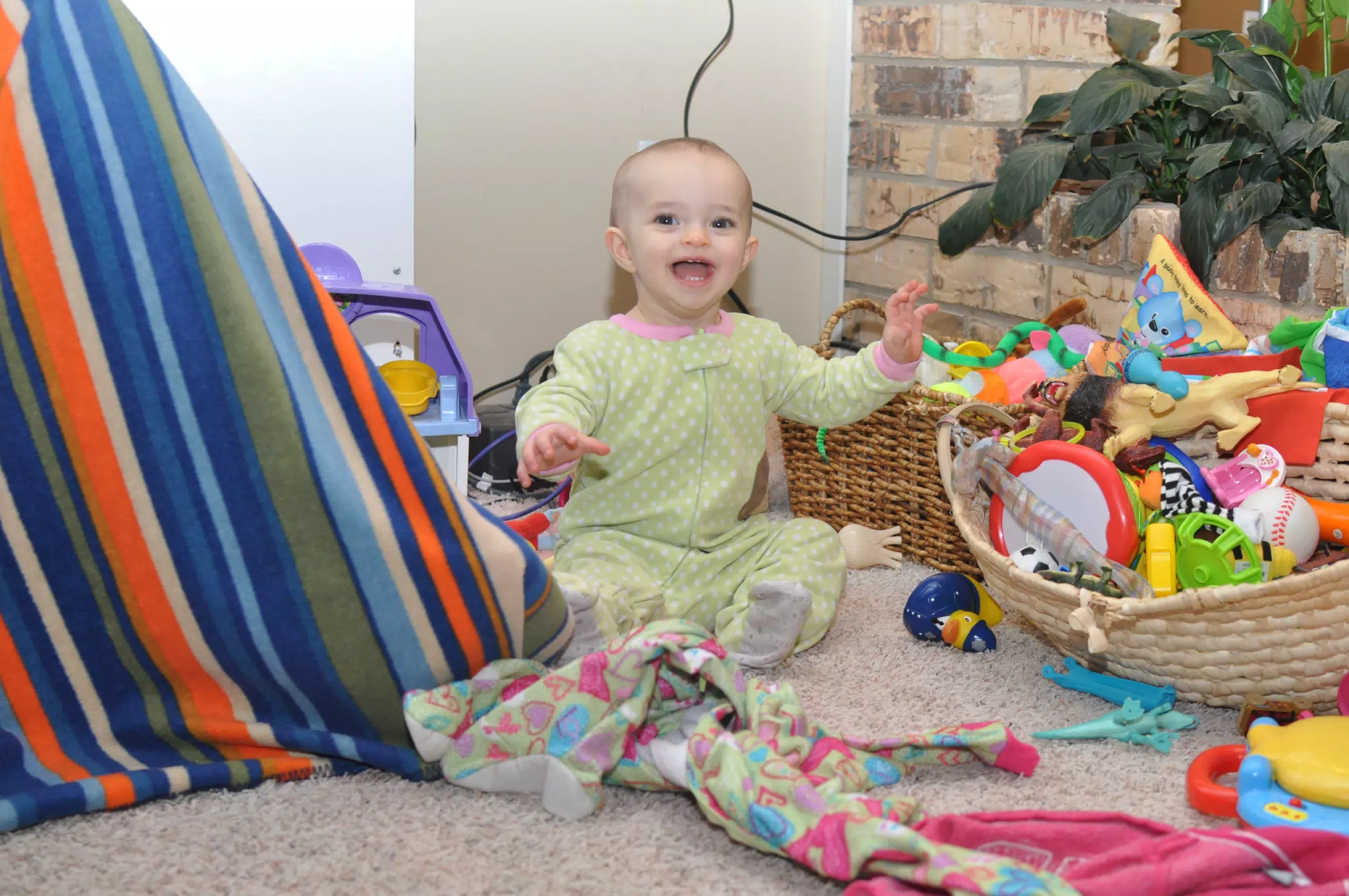Luciana Playing in the Playroom