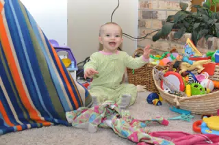 Luciana Playing in the Playroom